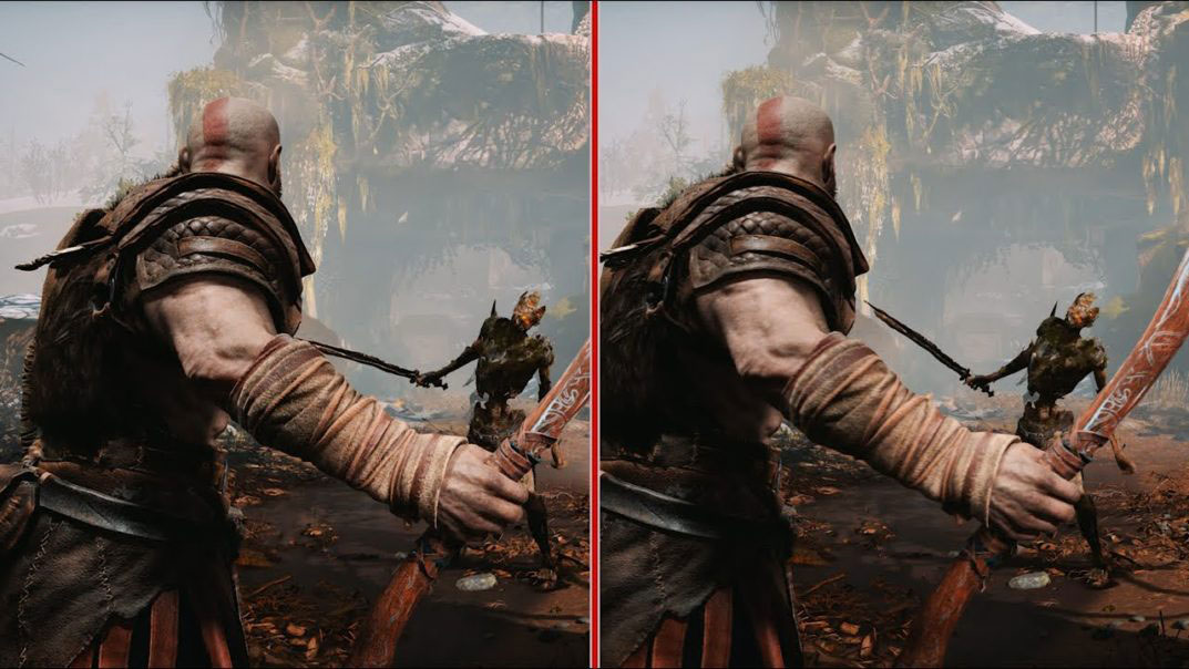 เปรียบเทียบ God of War แบบปรับ Performance vs. Resolution