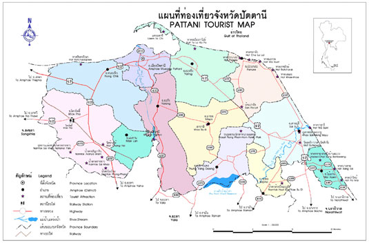 แผนที่จังหวัดปัตตานี