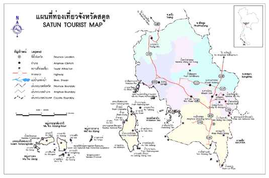 แผนที่จังหวัดสตูล