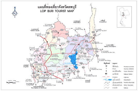 แผนที่จังหวัดลพบุรี