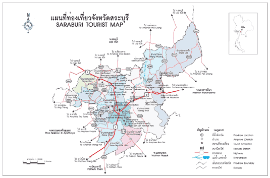 แผนที่จังหวัดสระบุรี