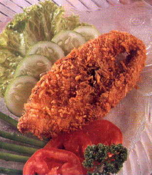 สลัดปลาทอด