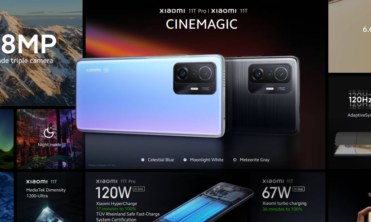 เปิดตัว Xiaomi 11T Series สมาร์ทโฟนยอดฮิตของสายคอนเทนต์ครีเอเตอร์