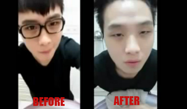 เมื่อผู้ชาย ล้างเครื่องสำอาง