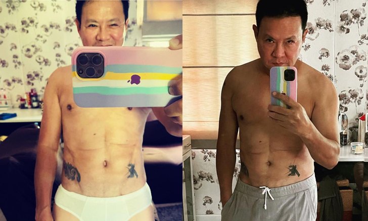 อายุ 57 ยังเฟิร์ม จตุรงค์ มกจ๊ก อวดซิกแพคพร้อมแนะวิธีออกกำลังกายที่บ้าน
