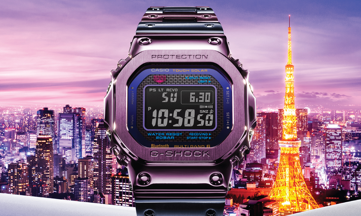 G-SHOCK GMW-B5000PB สะท้อนความงามของเมืองโตเกียวยามพลบค่ำ