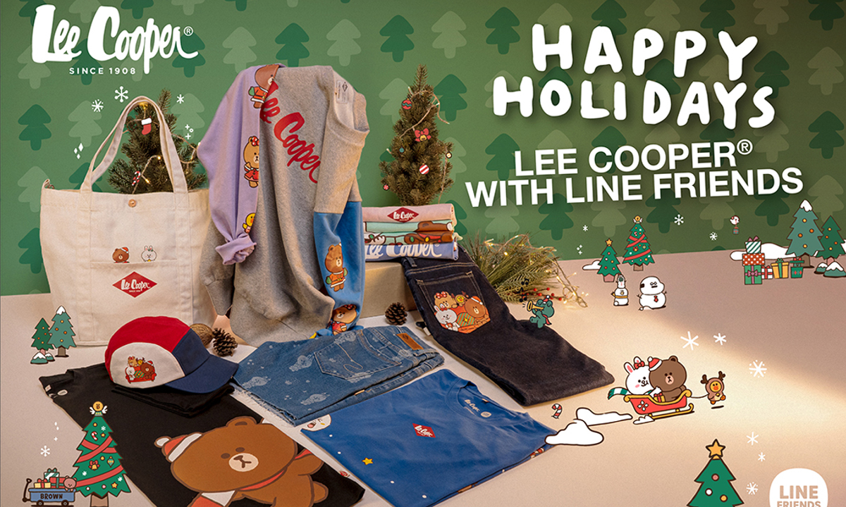 Lee Cooper จับมือ LINE FRIENDS เผยโฉมคอลเลคชั่นใหม่ ภายใต้ธีม Happy Holidays