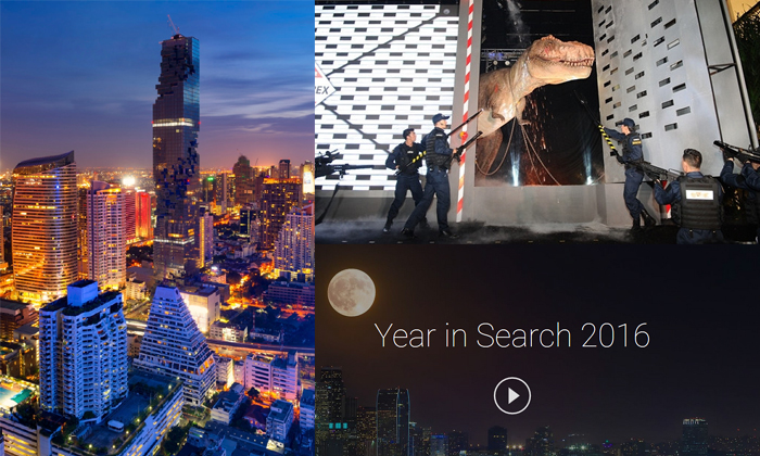 10 สถานที่ท่องเที่ยวในประเทศ ที่คนไทยค้นหามากที่สุดประจำปี 2016