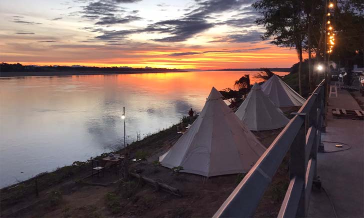 ปายปราก รีสอร์ท แคมป์ปิ้งริมฝั่งโขง กับที่พักสไตล์เต็นท์โดมเปิดใหม่ @นครพนม