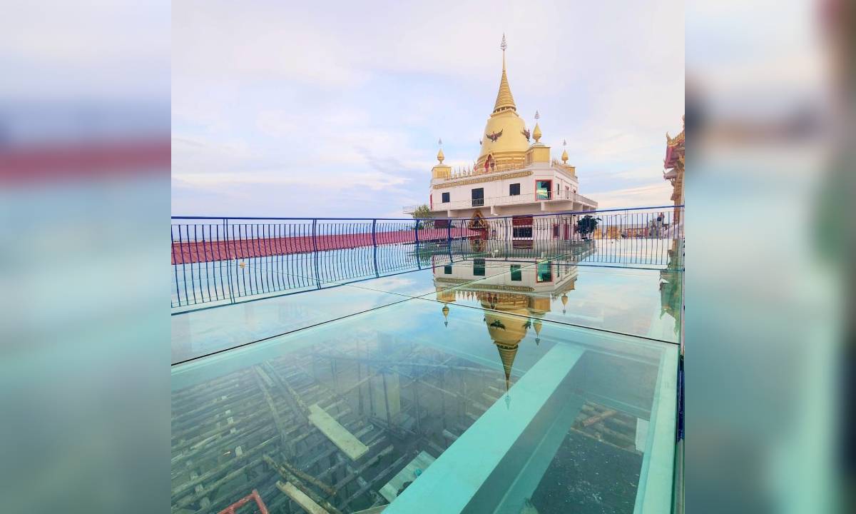 วัดหงษ์ทอง เปิดสะพานกระจกเฟส 2 อย่างเป็นทางการ มุมถ่ายรูปสุดปังใกล้กรุงเทพฯ