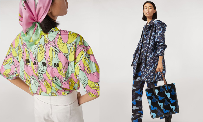 Marni คอลเลคชันใหม่ 2019 ได้ BRUNO BOZZETTO นักวาดการ์ตูนชื่อดังร่วมออกแบบ