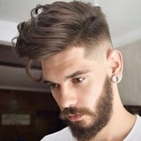High Fade with Long Hair